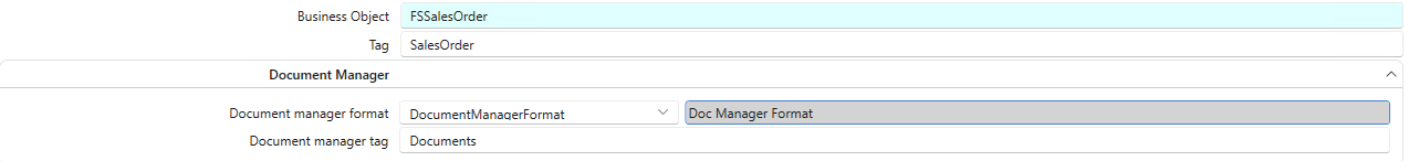 Header configuration example